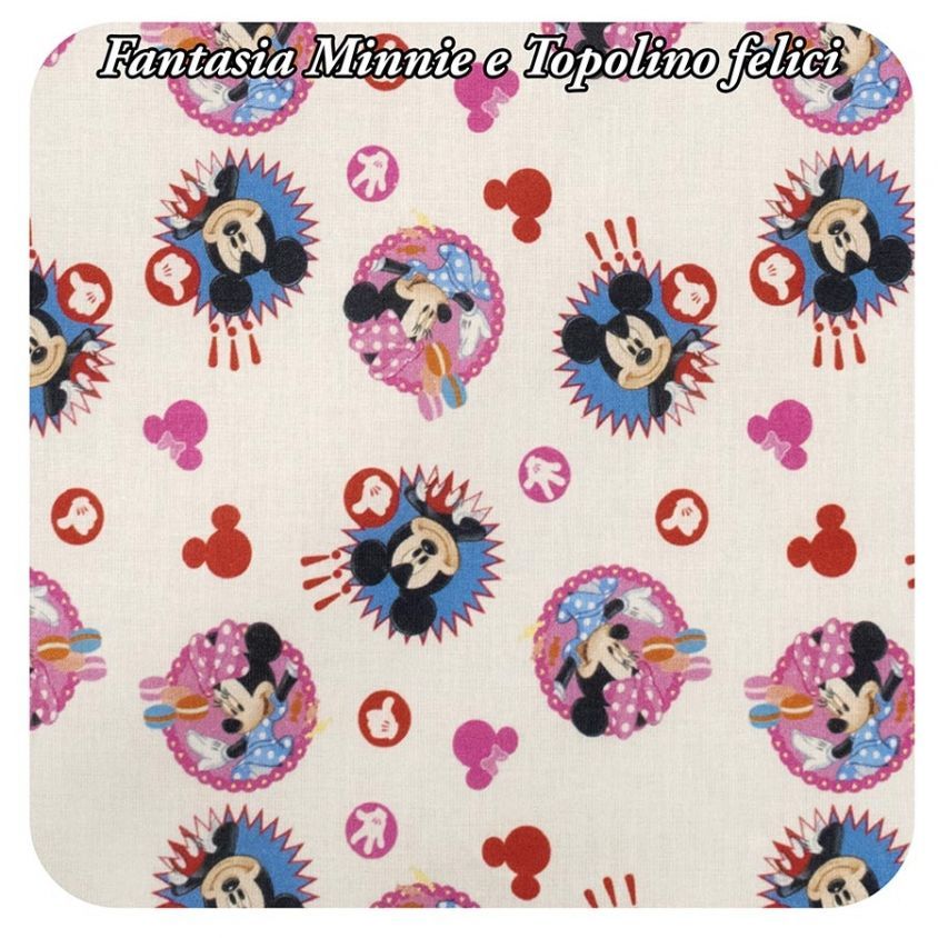 fantasia Minnie e topolino felici